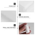 thumbnail image 3 of Minkissy 50Pcs Wire Management Clips Self-adhesive Wiring Clips Plastic Cable Management Home Use, 3 of 8
