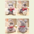thumbnail image 3 of 13.78 inch Musical Easter Bunny Stuffed Toy with Moving Ears and Singing Function for Entertainment (Gray), 3 of 6