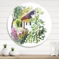 thumbnail image 1 of Designart - Rural Village On A Green Summer Day - Traditional Metal Circle Wall Art, 1 of 5