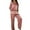 Hot Pink, variant on Honeeladyy Womens Print Satin Pajamas set,Ladies Fall Two-piece Loungewear Loose Fit Warm Sleepwear with Button Top and Elastic Waist Straight Leg Pants Pj Set