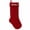 Black Thread, variant on Shocking Stockings Personalized Embroidered Knitted Christmas Stocking, Red Acrylic Yarn Zigzag Design, Phonyo Font, Pink Thread, Custom Name Up to 10 Letters, Large 18 in