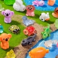 thumbnail image 4 of 120pcs Mini Resin Animals 120 Styles Variety Tiny Animals Figures Miniature Little Small Animal Figurines Bulk for Micro Fairy Garden Landscape Accessories Hide Crafts Decor Aquarium, 4 of 9