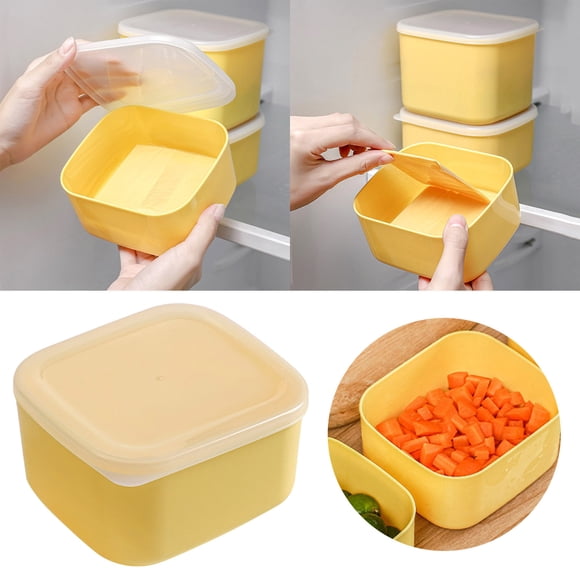 Product Classification Food Storage - Cheese Slice Organizer Space-Saving Stackable Airtight Transparent Cover Food Container