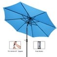 thumbnail image 4 of Villacera 9FT Outdoor Patio Umbrella Shade with Auto Tilt, Blue, 4 of 8