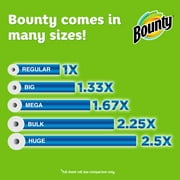 Bounty Paper Towels, White, 12 Giant Rolls 18 Regular Rolls