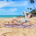 thumbnail image 6 of Coolnut Fashion Tropical Beach Towel Quick Dry Absorbent Bath Towels Sandproof Lightweight Towel for Gym Yoga Sports Swimming- 30x60in Washcloth Gift, 6 of 7