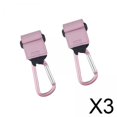 thumbnail image 1 of Ganchos Para Cochecitos De Bebé, 3 X 2 Unidades, Para Colgar Bolsos, Bolsos, Color Rosa, 1 of 8