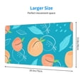 thumbnail image 3 of ZNDUO Large Rubber Mouse Pad Non-slip Desk Mat Watercolor Peach Doodle Rubber Desk Pad Mousepad Keyboard Pad for Home Office, 15.8" x 29.5", 3 of 9