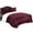 Burgundy, variant on Elegant Comfort 1500 Thread Count 3 Pieces Comforter Set Queen, Burgundy Plaid