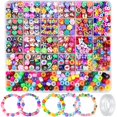 thumbnail image 1 of Kit DIY de pulseras con cuentas de arcilla polimérica Gionlion, 1200 piezas, 1 of 6