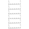 thumbnail image 1 of Paquete de 6 perchas de ropa plegables de Metal para dormitorio, sala de estar, armario colgante, organizador de ganchos de almacenamiento de Almacenamiento y organización del hogar forma de Y Inteprter HA068303-02, 1 of 6