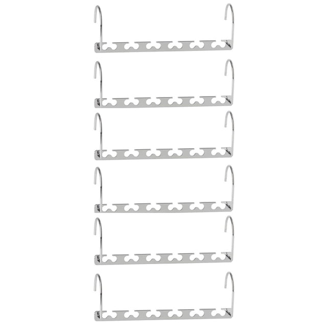 Paquete de 6 perchas de ropa plegables de Metal para dormitorio, sala de estar, armario colgante, organizador de ganchos de almacenamiento de Almacenamiento y organización del hogar forma de Y Inteprter HA068303-02