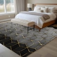 thumbnail image 4 of 5'x8' Area Rugs, Ombre Gray Geometric Indoor Outdoor Area Rug for Living Room Bedroom, Modern Abstract Art Washable Bathroom Rugs Kitchen Floor Carpet Mats Home Decor Aesthetic, 4 of 8