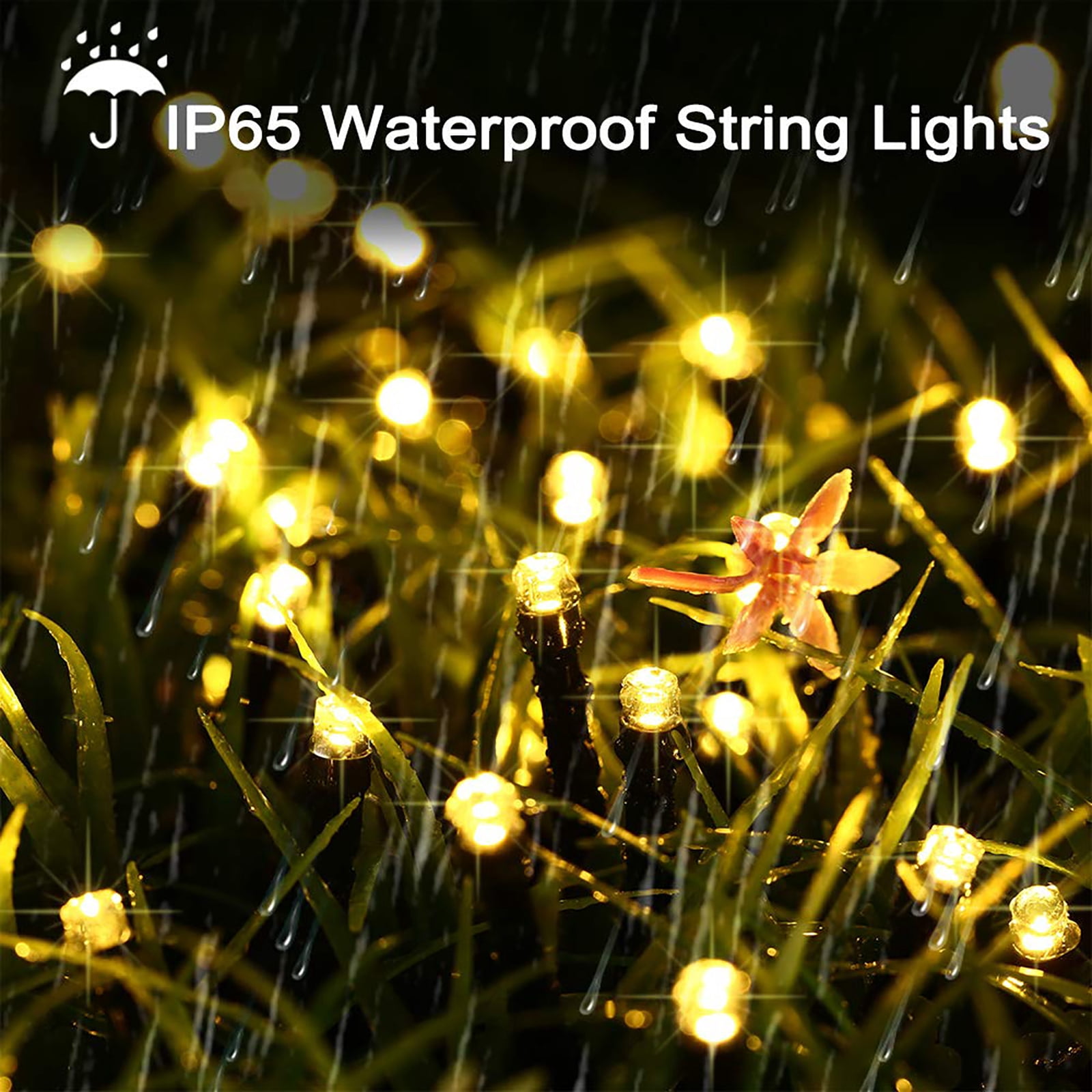 Toodour Solar String Lights Outdoor, 2 Pack Total 144ft 400 LED Waterproof Solar Powered Christmas Lights with 8 Modes for Garden Party Wedding Xmas Tree Decor, Warm White
