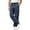 Navy, variant on WIZUTIZ Men's Corduroy Jogger Pants Elastic Waist Relaxed Fit Solid Color Casual Lounge Pockets Trousers