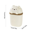 thumbnail image 3 of NWOKYZGH 1Pc Cute Bear Shape Travel Soap Case, Portable Leakproof Soap Container Box Dish with Lid, Draining Soap Holder with Covers for Bathroom Gym Traveling Camping Outdoor, 3 of 6
