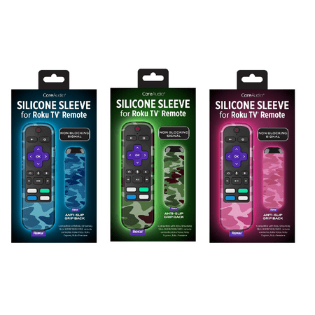 (3 pack) Roku Silicone Glow in the Dark Sleeve for Roku Remotes