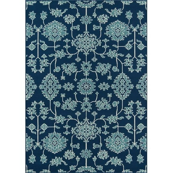 Momeni BAJA0BAJ23BLU1837 1 ft. 8 in. x 3 ft. 7 in. Baja23 Rectangle Area Rug - Blue
