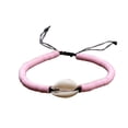 thumbnail image 1 of Sonducket 1 Juego de pulseras trenzadas, de concha, accesorio de moda de ambiente exótico, conjuntos de joyería hechos a mano para el vestido Ropa, zapatos y accesorios Miscelánea Rosado Sonducket AP009526-03, 1 of 6