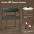 thumbnail image 4 of Dycanpo 28" Mid-Century Modern Dining Chairs Set of 2, Wooden Dining Chairs for Living Room Kitchen, Faux Leather, 4 of 7