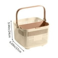 thumbnail image 3 of Lilixerw Portable Shower Tote Basket,Plastic Storage Collapsible Basket with Handles,Box Organizer Bin for Bathroom,Kitchen,Dorm,Gym, 3 of 6