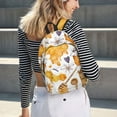 thumbnail image 6 of Honeii Honey Bee Set Print Canvas College Laptop Backpack, Durable Rucksack Travel Notebook Bag School Backpack Book Bag for Men Women-Small, 6 of 7