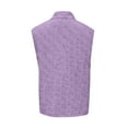 thumbnail image 4 of longantii Mens Tank Tops Casual Distressed Sleeveless Button Shirts Comfort Polo Collared Tops 2026 Loose Fit Workout Muscle Tops Purple XL, 4 of 4