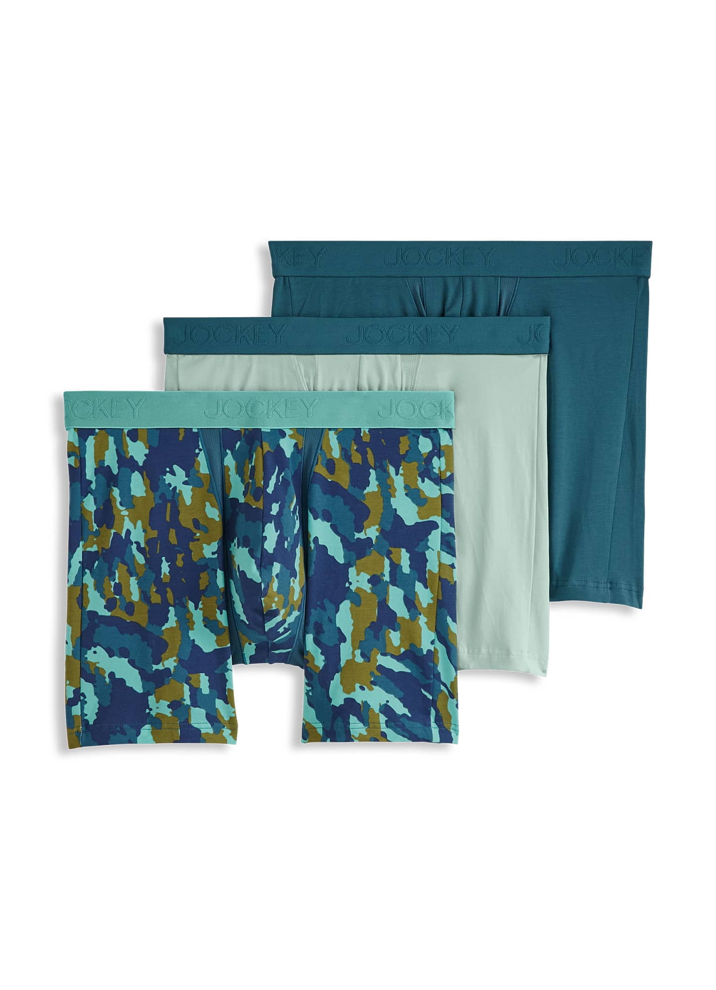 Jockey  Chafe Proof Pouch Cotton Stretch 6" Boxer Brief - 3 Pack