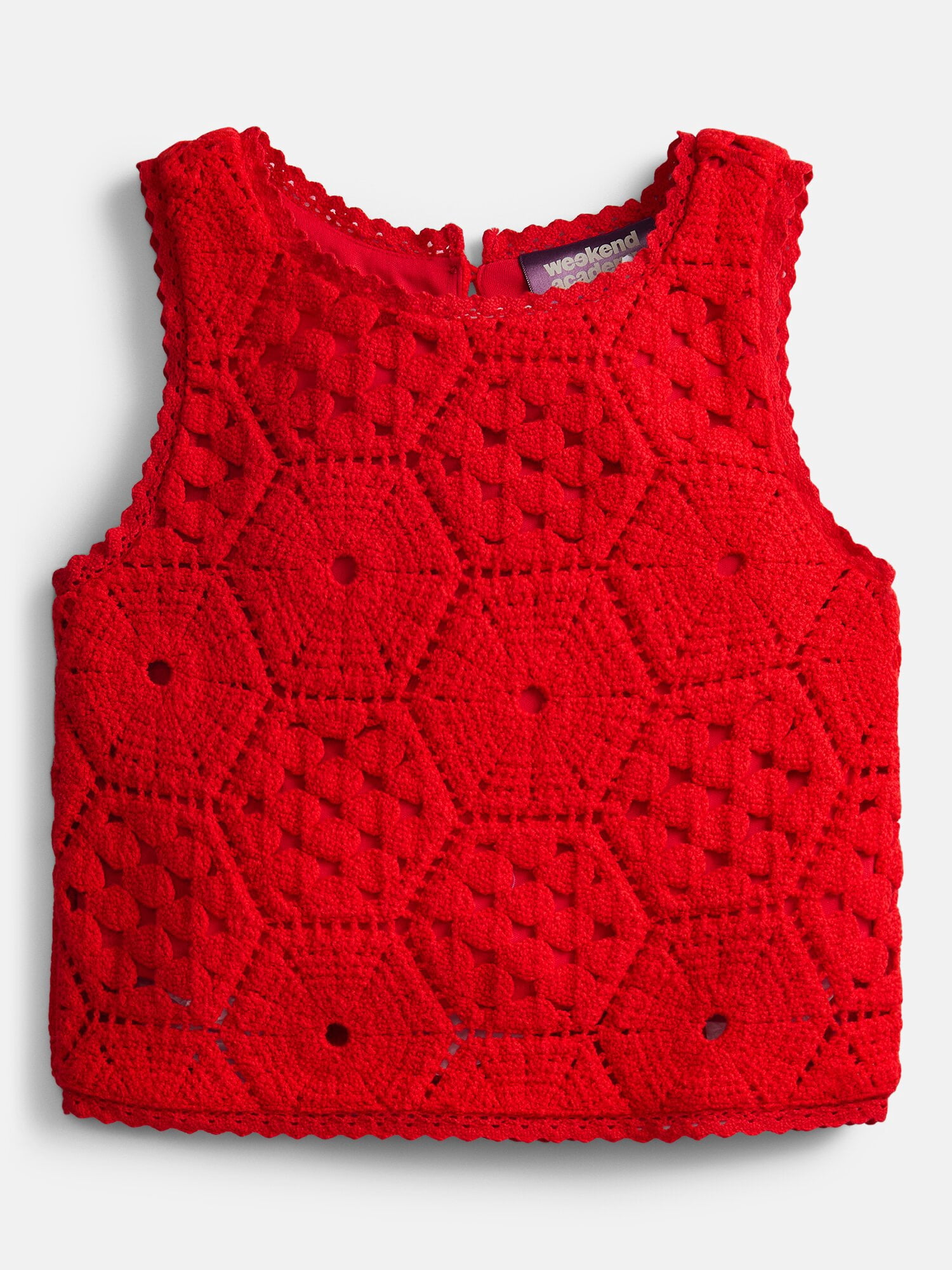 Weekend Academy Girls Crochet Sweater Tank, Sizes 4-18