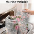 thumbnail image 5 of Pioneer Flower Floral Print Pattern Bathroom Rugs Mat, Non Slip Microfiber Bathroom Rug with Rubber Backing, Soft Mats for Bathroom Floor Tub Shower, 24"x60", 5 of 5