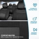 thumbnail image 5 of Juego completo de fundas para asientos de coche BDK PolyPro, color carbón sobre negro, 5 of 9
