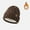 Coffee, variant on Warm Winter Fleece Lined Beanie Beige knit Thermal Thick Polar Fleece Snow Skull Cap for Men and Women One Size