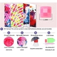 thumbnail image 4 of Pintura de diamantes 5D DIY, paisaje de Casa de muñeco de nieve de Navidad, punto de cruz, bordado de diamantes, mosaico romántico, Luna rosa, diamantes de imitación W1, 4 of 4