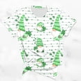 thumbnail image 4 of KIHOUT Nouveaux Arrivlas T-Shirts pour Femmes Fête de la Saint-Patrick, Mode Grande Taille Col Rond Manches Courtes T-Shirt Imprimé Vert, Taille P-5TG, 4 of 5