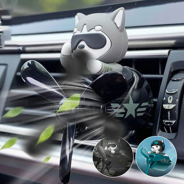 Xihbxyly Clip de Aromaterapia para Coche, Diseño de Avión, Difusor de Alta Densidad, Fragancia Uniforme, Fácil Instalación, No Daña El Interior Del Coche, Ajuste Universal, Color Verde