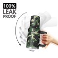 thumbnail image 3 of 40oz Tumbler with Handle and Straw, Vacuum Insulated Stainless Steel Travel Mug, Fits Car Cup Holder, Camo Print, 3 of 6