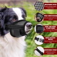 thumbnail image 3 of 2PCS Dog Muzzles, Soft Muzzle for Small Dogs to Prevent Biting Barking Eating Chewing, Adjustable Air Mesh Breathable Dog Mouth Guard for Grooming, 3 of 7