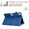 thumbnail image 4 of Allytech for iPad 10.9" 10th Gen Case with Pen Slot/ Card Holder, Shockproof PU Leather and TPU Bumper Anti-Slip Kickstand Magnetic Closure Wallet Case for iPad 10th Gen 2022, Blue, 4 of 7