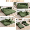 thumbnail image 5 of Sunvasagoo 78.8" Convertible Sleeper Sofa Bed, Corduroy Floor Couch with Pillow, 5 Colors Available, 5 of 9