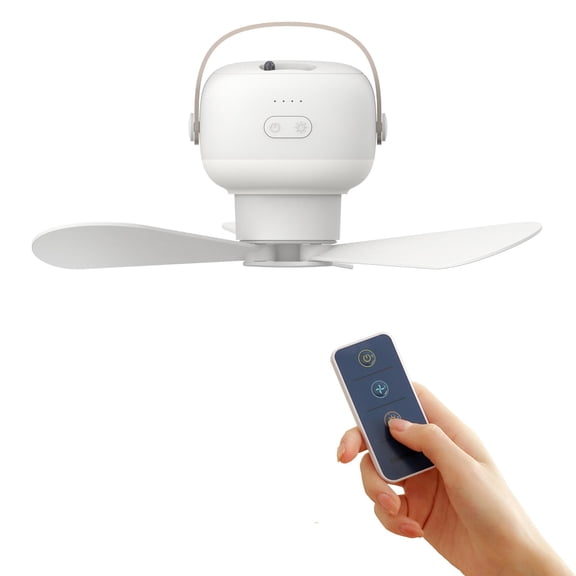 Yammee Usb Charging Gazebo Canopy Fan 4 Speeds Hanging Fan with Remote Control for Home