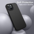 thumbnail image 4 of Funda JeTech Silicone para iPhone 14 de 6.1 pulgadas, color negro, 4 of 6