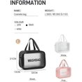 thumbnail image 2 of Neceser transparente de 3 piezas (rosa), bolsa de maquillaje, neceser de viaje transparente, bolsa de almacenamiento portátil, 2 of 5