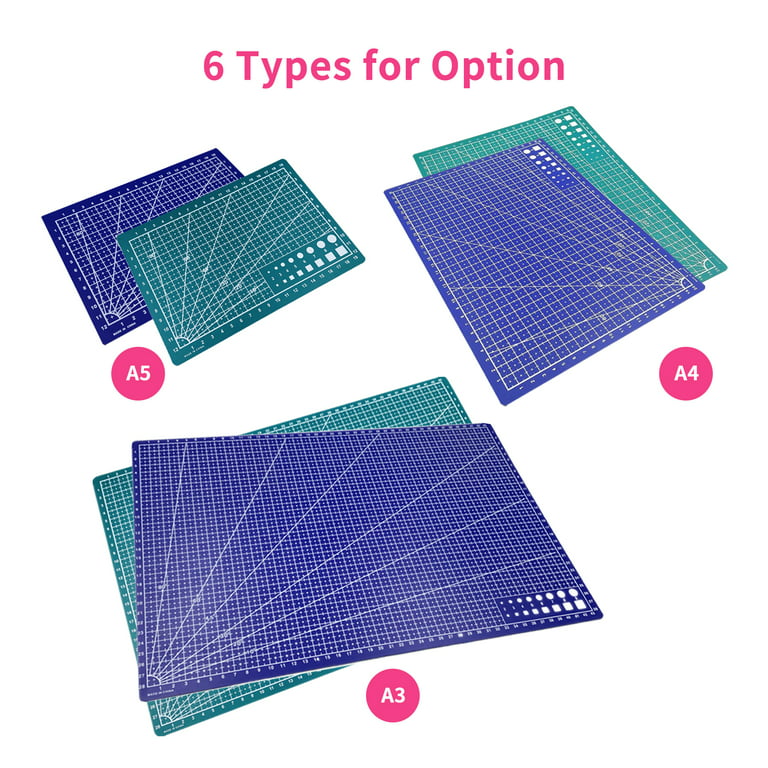 Paper Studio Cutting Mats (12x12”, Pack of 2) - Standard Grip Crafting Mat  for Precise Cuts - Adhesive Cutting Grid Mat w/Horizontal & Vertical White