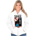 thumbnail image 3 of Popeye Kanji Savage Sailor Cartoon Zip Up Hoodie Men's Women's Brisco Brands S, 3 of 5