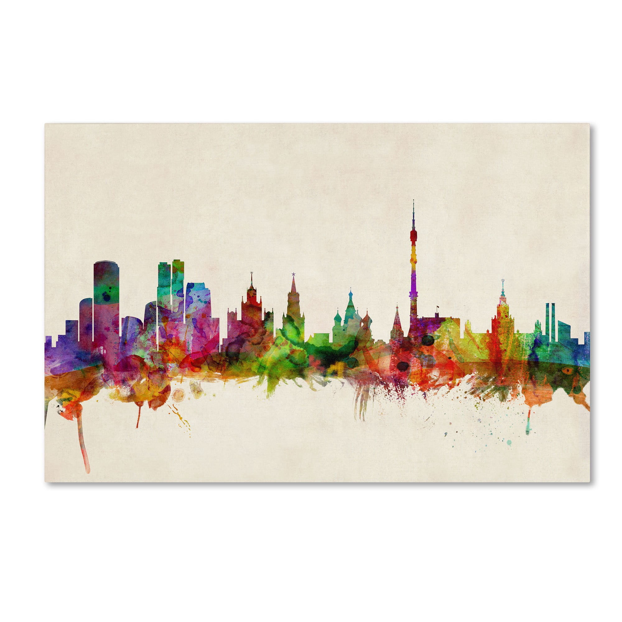 Trademark Fine Art "Moscow Russia" Canvas Art by Michael Tompsett