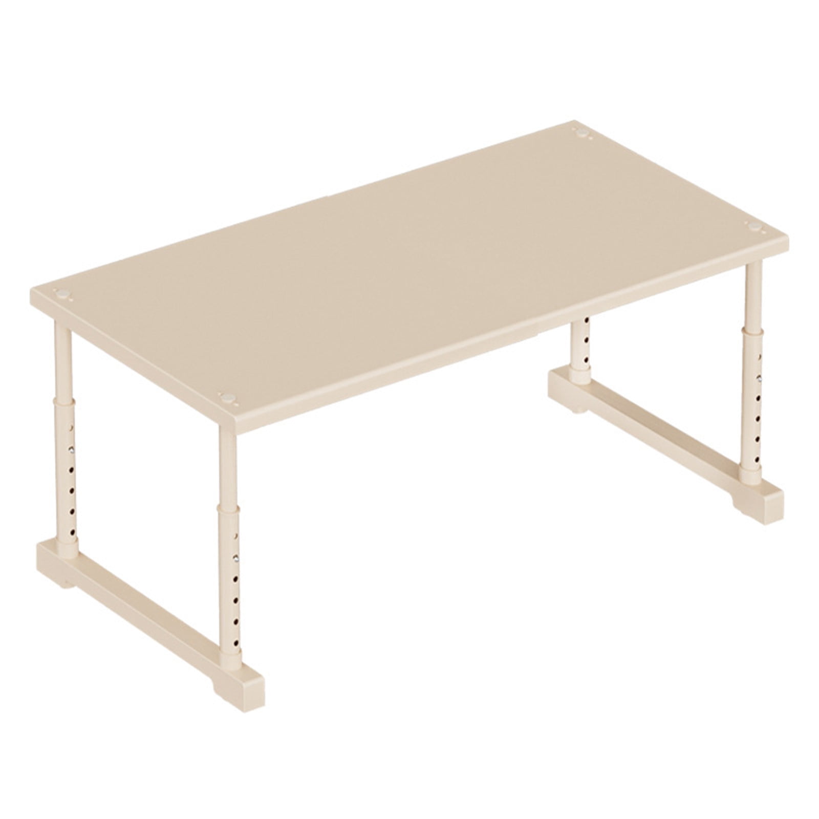 Expandable Shelf Organizer, 2 Tier Adjustable Cabinet Rack for Kitchen Pantry Counter Closet Storage(White-C)