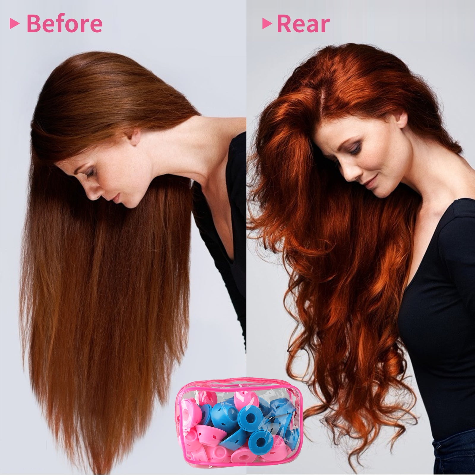 40 30 20 10pcs Magic Silicone Hair Curlers Rollers No Clip Hair