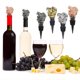 thumbnail image 1 of Tapón de botella de vino de acero inoxidable - Corcho para bebidas Lions Head Design para botellas de champán y vino, 10x3,5x2,5cm, 1 of 3