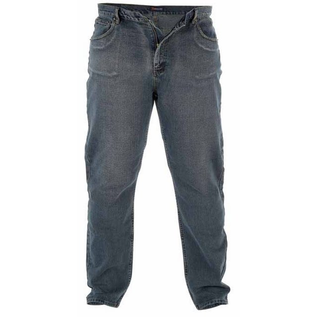 Duke - Pantalón cómodo modelo Rockford tallas grandes para hombre (Denim usado)