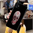 thumbnail image 1 of Funda de teléfono con diseño de calavera de terror para IPhone, carcasa de protección para modelos 13, 12, 11 Pro Max, Mini, SE, XR, X, XS, Max, 8Plus, 7plus, 6, 6S Fivean unisex, 1 of 2